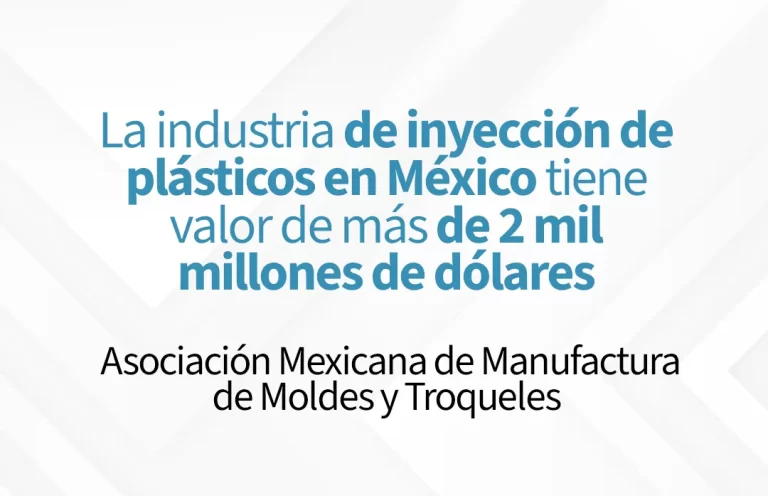 Datos de valor de la industria de maquila de inyección de plástico según la asociación de moldes y troqueles.